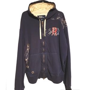 RARE VINTAGE POLO BY RALPH LAUREN HOODIE JACKET